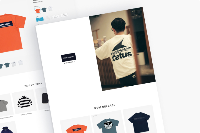 DESCENDANT HIROSHIMA様 ECサイト