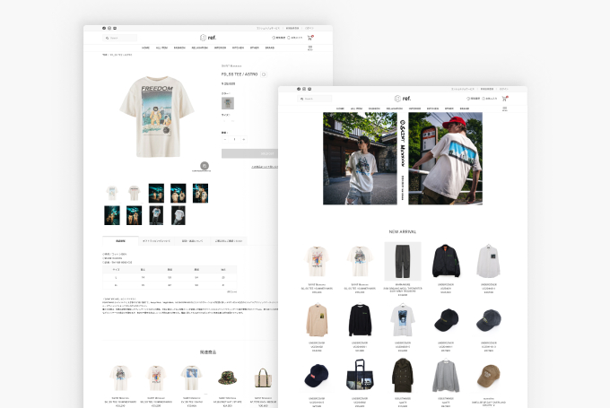 ref 様 ECサイト